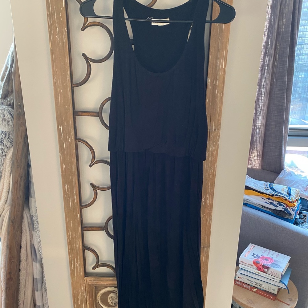 Black maxi dress